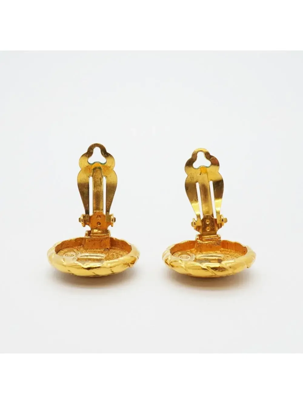 Chanel Cc Logo Clip-On Earrings Metal #327438C58B